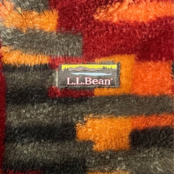 Men's L.L.Bean Hi-Pile Fleece Hoodie, Print XL - Picture 6 of 9